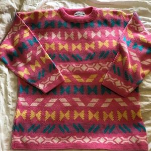 Vintage cotton candy pink sweater by Editions